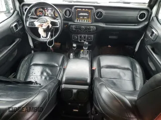 2018 Jeep Wrangler Unlimited Sahara with VIN 1C4HJXEG7JW255323, listed as a Copart auction lot 57586735 with 107,081 mi miles and Salvage title. Bid and sale history available at DreamBid. Image 8.
