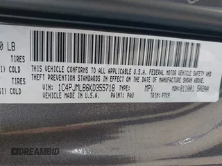 2019 Jeep Cherokee Latitude Plus с VIN 1C4PJMLB6KD355718, выставлен на аукционе IAAI как лот 42209813 с пробегом 101 773 миль миль и . История ставок и продаж доступна на DreamBid. Изображение 9.