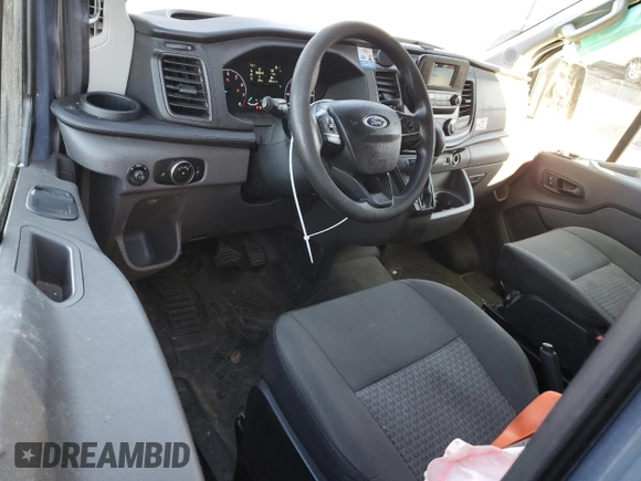 2020 Ford Transit Cargo with VIN 1FTBR3X85LKA18644, listed as a Copart auction lot 89212555 with 74,398 mi miles and Salvage Title. Bid and sale history available at carsss.com. Image 9.