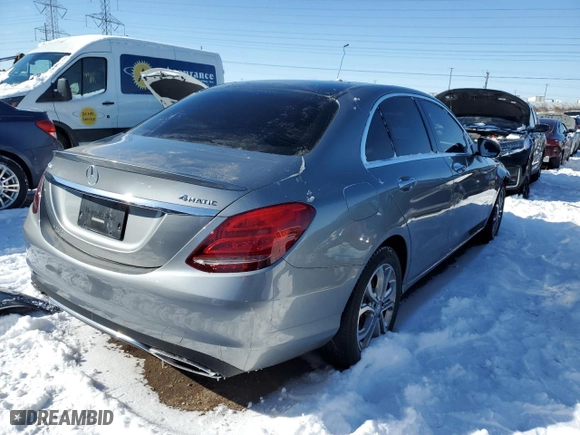 2016 Mercedes-Benz C-Class C 300 Luxury with VIN 55SWF4KB9GU133610, listed as a Copart auction lot 44681695 with 0 mi miles and Salvage Title. Bid and sale history available at carsss.com. Image 3.