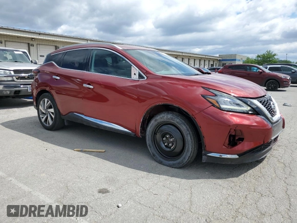 2020 Nissan Murano SL z VIN 5N1AZ2CJ1LN161311, wystawiony jako Copart lot #58058735 z przebiegiem 59 446 mil mil oraz Szkoda całkowita • Salvage title. Historia ofert i sprzedaży dostępna na DreamBid. Obrazek 4.