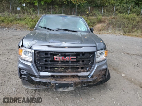 2021 GMC Canyon 4WD Elevation Standard with VIN 1GTH6BEN7M1212279, listed as a Copart auction lot 74376114 with 14,147 mi miles and Salvage Title. Bid and sale history available at carsss.com. Image 5.