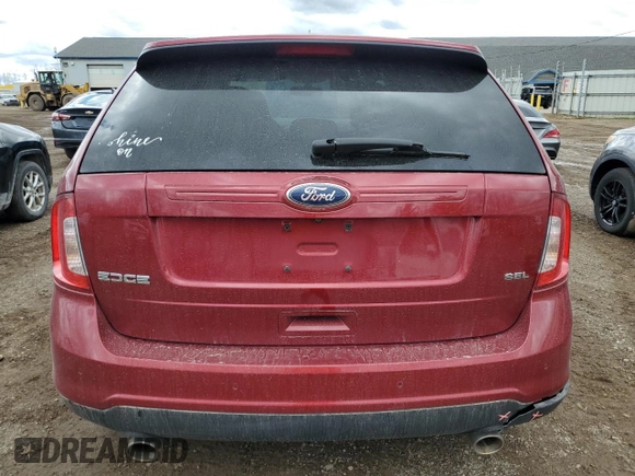2014 Ford Edge SEL with VIN 2FMDK3JC0EBB40881, listed as a Copart auction lot 53697915 with 76,846 mi miles and Clean Title. Bid and sale history available at carsss.com. Image 6.