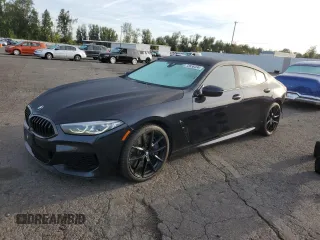 2020 BMW 8 Series M850i with VIN WBAGV8C02LCD71173, listed as a Copart auction lot 72638434 with 43,307 mi miles and Salvage Title. Bid and sale history available at DreamBid. Image 1.