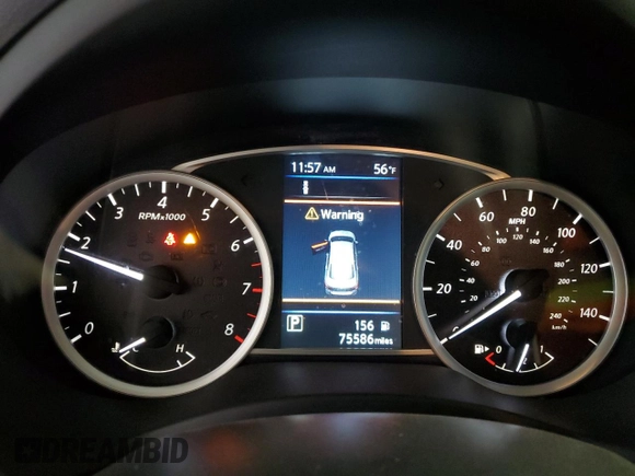 2019 Nissan Sentra SV with VIN 3N1AB7APXKY243085, listed as a Copart auction lot 46116655 with 75,586 mi miles and Salvage Title. Bid and sale history available at DreamBid. Image 9.