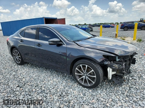 2015 Acura TLX Technology with VIN 19UUB2F51FA014911, listed as a Copart auction lot 60070395 with 81,068 mi miles and Salvage title. Bid and sale history available at DreamBid. Image 4.