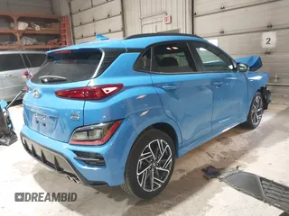 2022 Hyundai Kona N Line with VIN KM8K3CA3XNU840731, listed as a IAAI auction lot 41865602 with 22,247 mi miles. Bid and sale history available at carsss.com. Image 4.