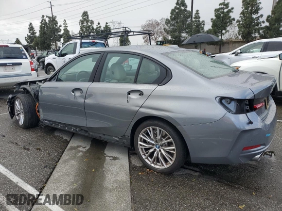 2023 BMW 3 Series 330e with VIN 3MW39FF09P8C95660, listed as a Copart auction lot 47651645 with 28,484 mi miles and Salvage Title. Bid and sale history available at carsss.com. Image 2.