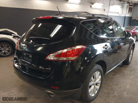 2011 Nissan Murano SV with VIN JN8AZ1MWXBW187833, listed as a IAAI auction lot 39805700 with 114,649 mi miles. Bid and sale history available at carsss.com. Image 4.