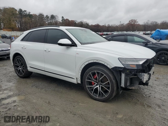 2021 Audi Q8 Prestige with VIN WA1FVAF16MD032462, listed as a Copart auction lot 81675224 with 38,472 mi miles and Salvage title. Bid and sale history available at DreamBid. Image 4.