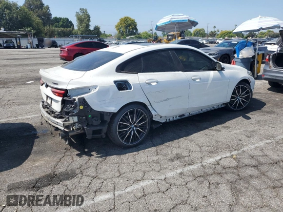 2021 BMW 2 Series 228i with VIN WBA53AK06M7H35952, listed as a Copart auction lot 63047585 with 15,701 mi miles and Salvage title. Bid and sale history available at DreamBid. Image 3.