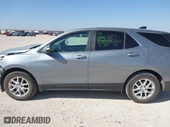 2023 Chevrolet Equinox LT with VIN 3GNAXKEG7PS208307, listed as a IAAI auction lot 41846548 with 47,543 mi miles and . Bid and sale history available at carsss.com. Image 15.