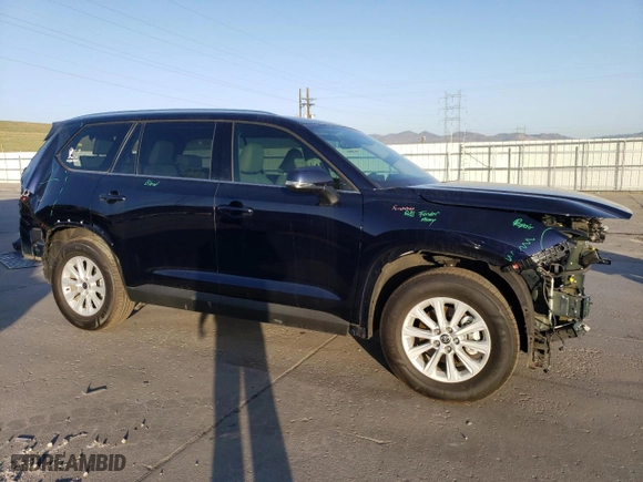 2024 Toyota Grand Highlander Hybrid XLE with VIN 5TDACAB58RS010408, listed as a Copart auction lot 52630205 with 5,083 mi miles and Salvage Title. Bid and sale history available at carsss.com. Image 4.
