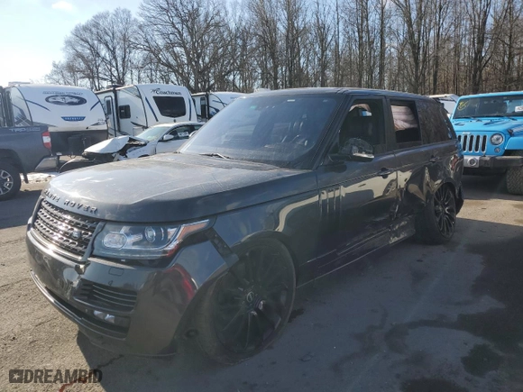 2014 Land Rover Range Rover Supercharged with VIN SALGS2EF1EA134544, listed as a Copart auction lot 89389965 with 168,103 mi miles and Salvage Title. Bid and sale history available at carsss.com. Image 1.