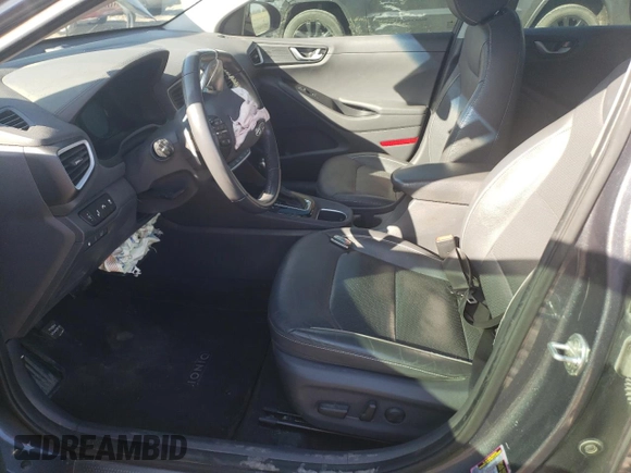 2018 Hyundai Ioniq Limited with VIN KMHC05LC9JU065077, listed as a Copart auction lot 48663555 with 179,075 mi miles and Salvage title. Bid and sale history available at DreamBid. Image 7.