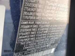 2017 Land Rover Discovery HSE Luxury with VIN SALRHBBV4HA039497, listed as a Copart auction lot 76072954 with Not Provided miles and Salvage Title. Bid and sale history available at carsss.com. Image 14.