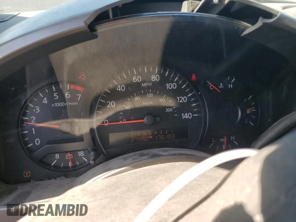 2007 Nissan Titan XE with VIN 1N6AA07A67N200469, listed as a Copart auction lot 52121955 with 176,103 mi miles and Salvage Title. Bid and sale history available at DreamBid. Image 9.