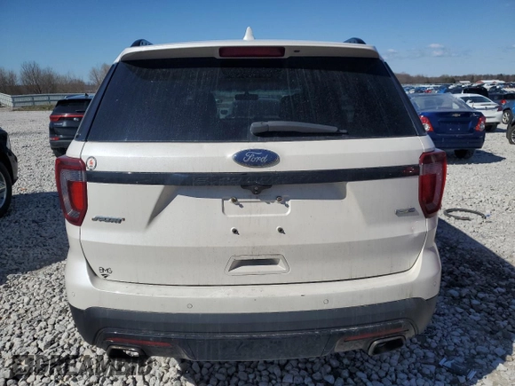 2016 Ford Explorer Sport with VIN 1FM5K8GT3GGC12418, listed as a Copart auction lot 53254395 with 135,186 mi miles and Salvage title. Bid and sale history available at DreamBid. Image 6.
