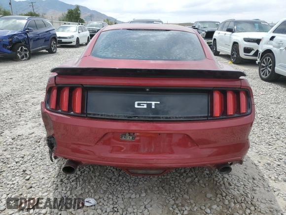 2017 Ford Mustang GT with VIN 1FA6P8CF4H5344536, listed as a Copart auction lot 61258635 with Not provided miles and Salvage title. Bid and sale history available at DreamBid. Image 6.