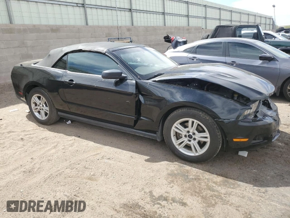 2012 Ford Mustang V6 with VIN 1ZVBP8EM4C5276085, listed as a Copart auction lot 58142955 with 159,068 mi miles and Salvage title. Bid and sale history available at DreamBid. Image 4.