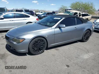 2004 BMW 6 Series 645Ci z VIN WBAEK73424B260298, wystawiony jako Copart lot #56266565 z przebiegiem 139 070 mil mil oraz Tytuł czysty. Historia ofert i sprzedaży dostępna na DreamBid. Obrazek 1.