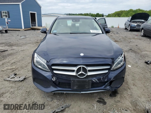2017 Mercedes-Benz C 300 with VIN WDDWF4KB0HR252813, listed as a Copart auction lot 57310045 with 78,710 mi miles and Non repairable. Bid and sale history available at DreamBid. Image 5.