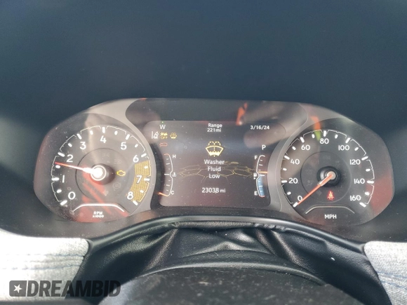2022 Jeep Compass Altitude with VIN 3C4NJDBB8NT113195, listed as a Copart auction lot 48806985 with 23,038 mi miles and Salvage Title. Bid and sale history available at carsss.com. Image 9.