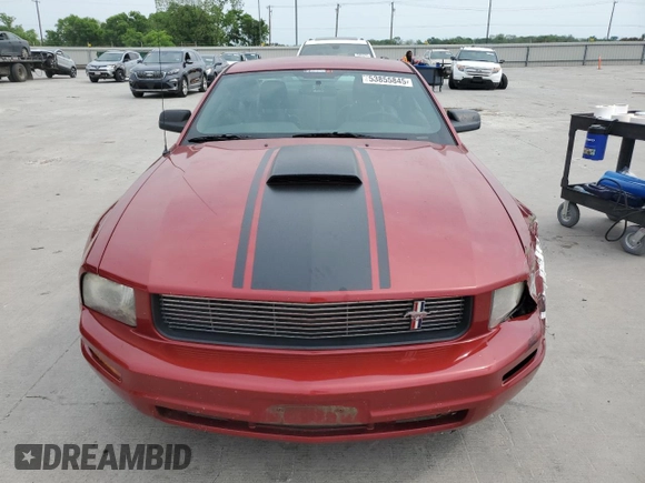 2008 Ford Mustang Deluxe with VIN 1ZVHT80N885164208, listed as a Copart auction lot 53855845 with 194,689 mi miles and Salvage Title. Bid and sale history available at carsss.com. Image 5.