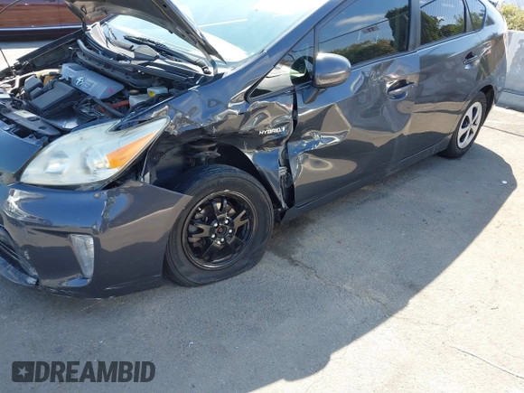 2013 Toyota Prius One with VIN JTDKN3DUXD5661388, listed as a IAAI auction lot 41207260 with 250,530 mi miles and . Bid and sale history available at DreamBid. Image 6.