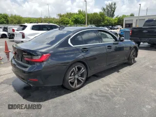 2021 BMW 3 Series 330i with VIN 3MW5R1J0XM8C21971, listed as a Copart auction lot 60659725 with 36,023 mi miles and Salvage title. Bid and sale history available at DreamBid. Image 3.