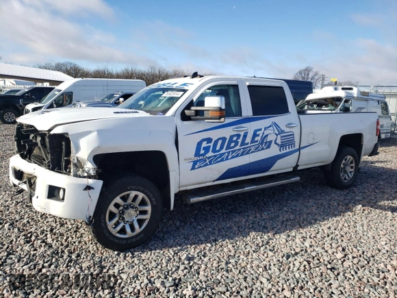 2017 Chevrolet Silverado 3500HD LTZ with VIN 1GC4K0EY3HF208151, listed as a Copart auction lot 78502914 with 196,192 mi miles and Salvage Title. Bid and sale history available at carsss.com. Image 1.