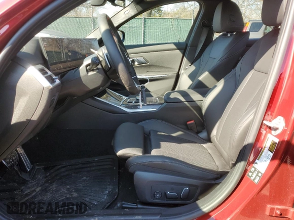 2025 BMW 3 Series M340i xDrive with VIN 3MW69FT06S8F12088, listed as a Copart auction lot 44757725 with 1,290 mi miles and Salvage Title. Bid and sale history available at carsss.com. Image 7.