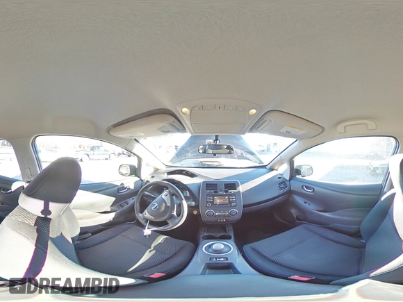 2015 Nissan LEAF SV with VIN 1N4AZ0CPXFC332849, listed as a Copart auction lot 47078555 with 77,339 mi miles and Salvage Title. Bid and sale history available at carsss.com. Image 15.