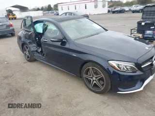 2016 Mercedes-Benz C 450 AMG with VIN 55SWF6EB1GU127291, listed as a IAAI auction lot 41930711 with 32,614 mi miles and . Bid and sale history available at carsss.com. Image 1.