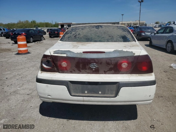 2003 Chevrolet Impala with VIN 2G1WF52E839200013, listed as a Copart auction lot 51873464 with 0 mi miles and Non Repairable. Bid and sale history available at carsss.com. Image 6.