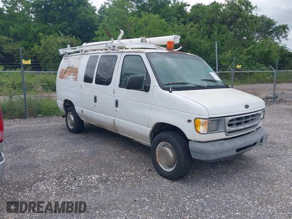 2000 Ford Econoline Cargo with VIN 1FTNE24L8YHB14204, listed as a IAAI auction lot 42151691 with 240,475 mi miles and . Bid and sale history available at DreamBid. Image 1.