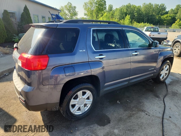 2014 GMC Terrain SLE with VIN 2GKALREKXE6296755, listed as a Copart auction lot 62009115 with 130,217 mi miles and Salvage title. Bid and sale history available at DreamBid. Image 3.