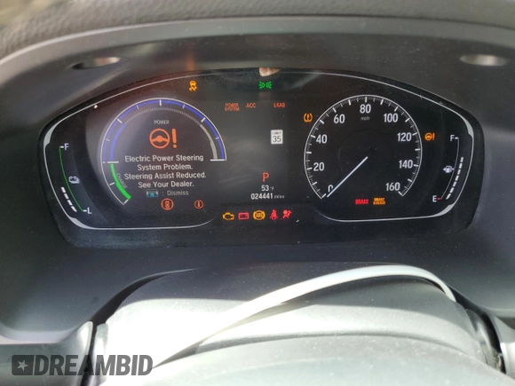 2019 Honda Insight Touring z VIN 19XZE4F9XKE007764, wystawiony jako Copart lot #54619275 z przebiegiem 24 441 mil mil oraz Szkoda całkowita • Salvage title. Historia ofert i sprzedaży dostępna na DreamBid. Obrazek 9.
