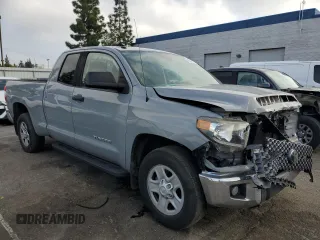 2019 Toyota Tundra SR with VIN 5TFRM5F19KX144410, listed as a Copart auction lot 45596465 with 47,985 mi miles and Salvage title. Bid and sale history available at DreamBid. Image 4.