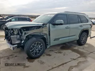 2024 Toyota Sequoia SR5 with VIN 7SVAAABA5RX047564, listed as a Copart auction lot 47089155 with 7,301 mi miles and Salvage Title. Bid and sale history available at carsss.com. Image 1.