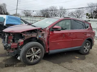 2018 Toyota RAV4 XLE with VIN JTMRFREV6JD233356, listed as a Copart auction lot 44265935 with 76,226 mi miles and Salvage Title. Bid and sale history available at carsss.com. Image 1.