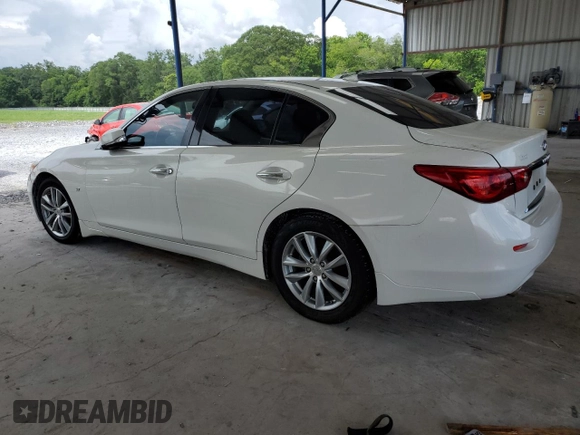 2015 Infiniti Q50 Premium z VIN JN1BV7APXFM332403, wystawiony jako Copart lot #60817425 z przebiegiem Nie podano mil oraz Czysty tytuł • Clean title. Historia ofert i sprzedaży dostępna na DreamBid. Obrazek 2.