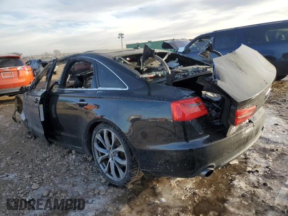 2015 Audi A6 2.0T Premium Plus with VIN WAUGFAFC8FN005914, listed as a Copart auction lot 86683794 with 0 mi miles and Salvage Title. Bid and sale history available at carsss.com. Image 2.