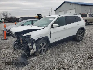 2019 Jeep Cherokee Limited with VIN 1C4PJMDX2KD106973, listed as a Copart auction lot 46819185 with Not Provided miles and Salvage Title. Bid and sale history available at DreamBid. Image 1.