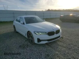 2021 BMW 5 Series 530i xDrive with VIN WBA13BJ09MWW90983, listed as a Copart auction lot 46857235 with 34,831 mi miles and Salvage Title. Bid and sale history available at carsss.com. Image 10.