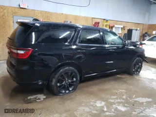 2022 Dodge Durango GT Plus with VIN 1C4RDJDG2NC161027, listed as a Copart auction lot 87187604 with 56,283 mi miles and Salvage Title. Bid and sale history available at carsss.com. Image 3.