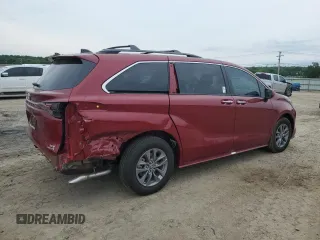 2024 Toyota Sienna XLE z VIN 5TDYRKEC0RS192389, wystawiony jako Copart lot #53020224 z przebiegiem 1 469 mil mil oraz Szkoda całkowita • Salvage title. Historia ofert i sprzedaży dostępna na DreamBid. Obrazek 3.