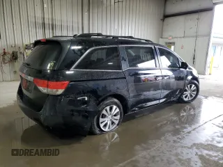 2016 Honda Odyssey EX-L with VIN 5FNRL5H66GB025002, listed as a Copart auction lot 52234075 with 139,604 mi miles and Salvage Title. Bid and sale history available at DreamBid. Image 3.