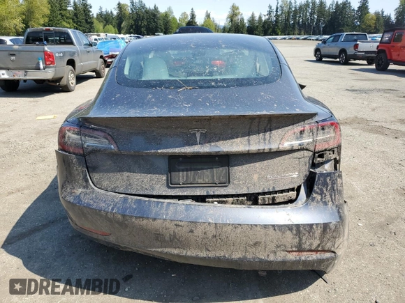 2022 Tesla Model 3 Performance with VIN 5YJ3E1EC1NF262416, listed as a Copart auction lot 54356025 with Not Provided miles and Salvage Title. Bid and sale history available at DreamBid. Image 6.