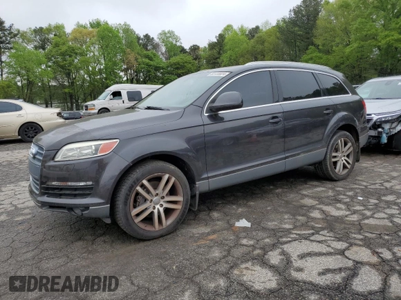 2007 Audi Q7 Premium with VIN WA1BV74L77D103050, listed as a Copart auction lot 50133024 with 168,881 mi miles and Clean Title. Bid and sale history available at carsss.com. Image 1.